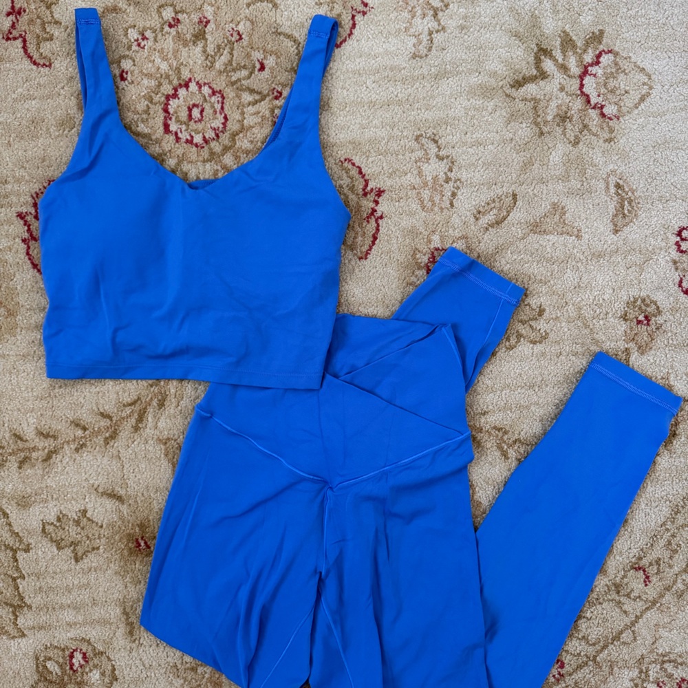 Aerie offline blue workout set